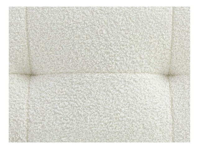 Canapé d'angle gauche en tissu bouclette blanc - afbeelding 6 van  8