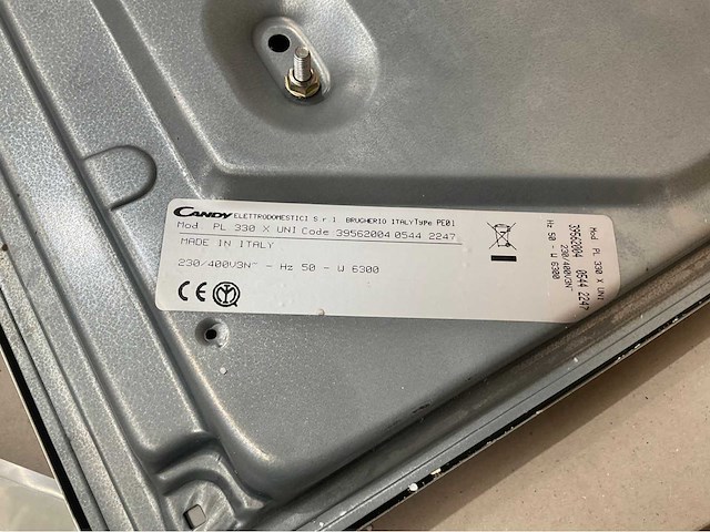 Candy pl330 x uni elektrische kookplaat bakplaat - afbeelding 5 van  5