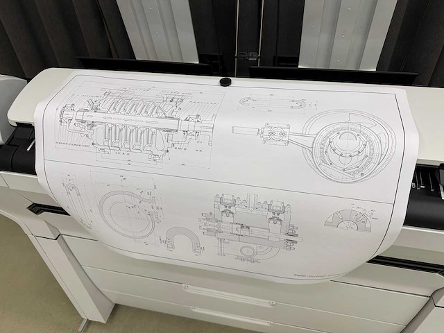 Canon / oce - colorwave 3700 - multifunctionele full color plotter - afbeelding 16 van  21