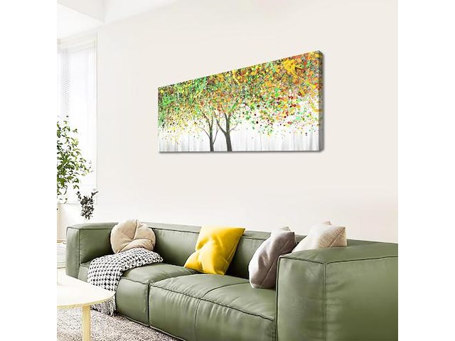 Canvas levensboom 120x50cm - afbeelding 1 van  2
