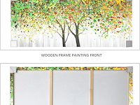 Canvas levensboom 120x50cm - afbeelding 2 van  2