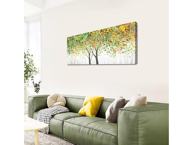 Canvas levensboom 120x50cm - afbeelding 1 van  2