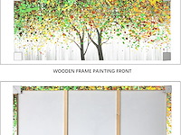 Canvas levensboom 120x50cm - afbeelding 2 van  2