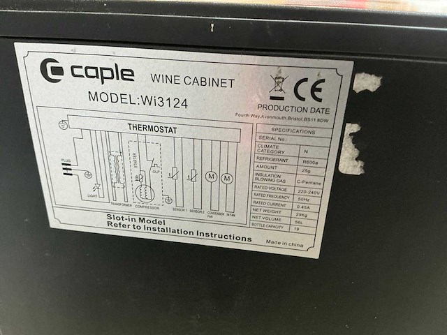 Caple wi3124 wijnklimaatkast - afbeelding 3 van  8