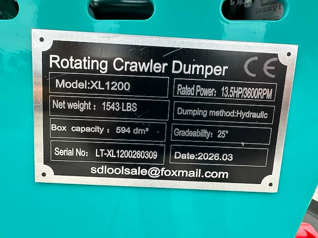 Captok - 2026 - xl1200 - rupsdumper - afbeelding 24 van  30