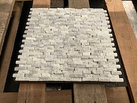 Carara natural split grote partij mozaïek - afbeelding 1 van  2