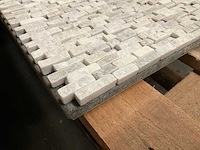 Carara natural split grote partij mozaïek - afbeelding 2 van  2