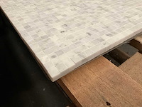 Carara verzoet grote partij mozaïek - afbeelding 2 van  2