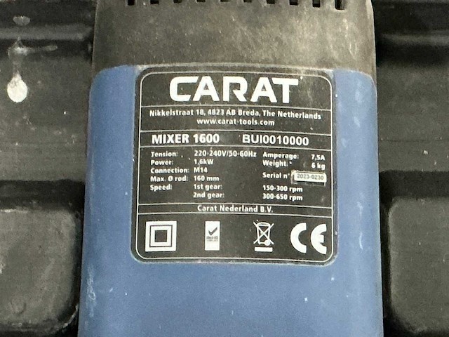 Carat mixer 1600 betonmixer - afbeelding 3 van  3