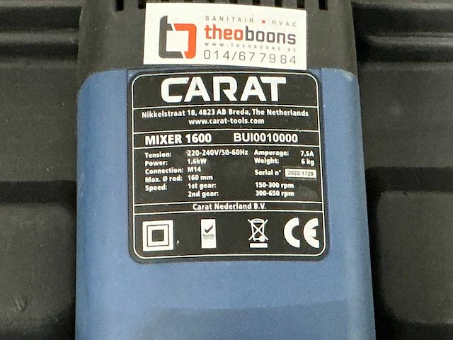 Carat mixer 1600 betonmixer - afbeelding 3 van  3