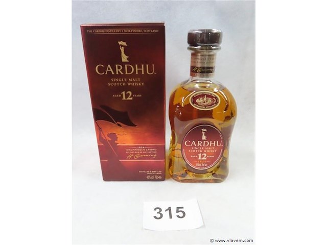 Cardhu single malt scotch whisky 12 years - afbeelding 1 van  5