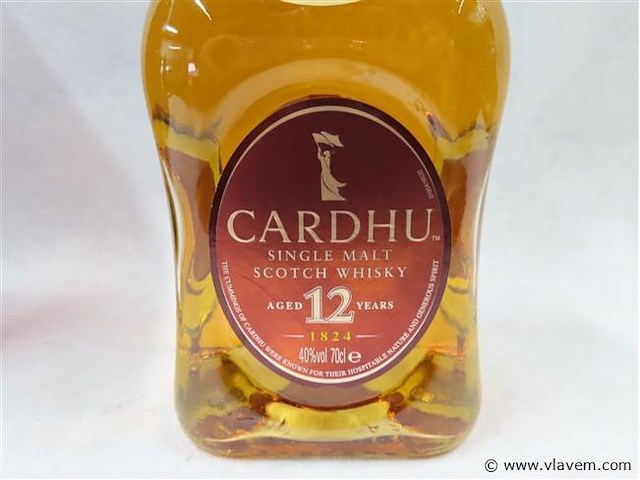 Cardhu single malt scotch whisky 12 years - afbeelding 5 van  5