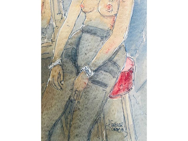 Carl heinz stricker cardos - aquarel - afbeelding 4 van  7