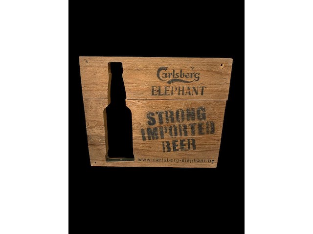 Carlsberg - houten reclamebord - 30 x 25 cm - afbeelding 1 van  2