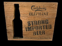 Carlsberg - houten reclamebord - 30 x 25 cm