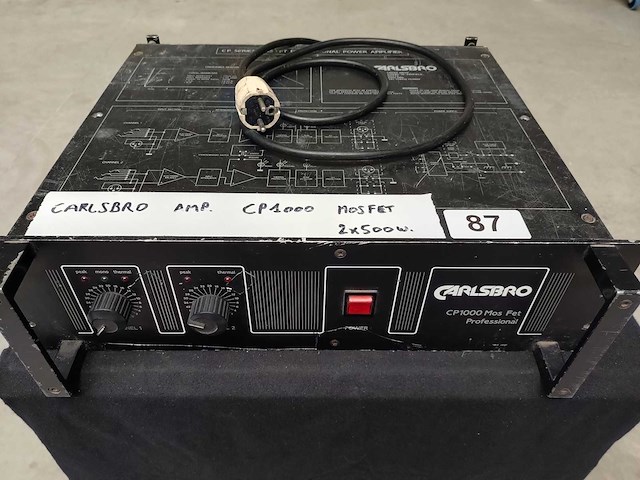 Carlsbro - cp1000 - amplifier - afbeelding 1 van  2