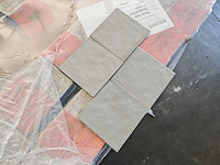 Carmen contemporary mineral grey mat wandtegel 15x15 cm 25,74 m² - afbeelding 3 van  7