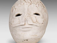 Carmen dionyse (1921-2013), ceramic head 9 cm. (3.54 in.)