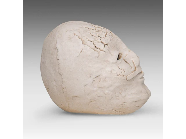 Carmen dionyse (1921-2013), ceramic head 9 cm. (3.54 in.) - afbeelding 5 van  7