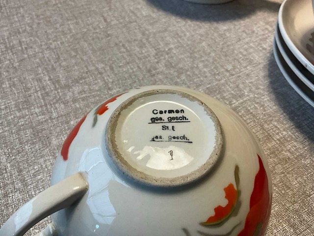 Carmen germany vintage theeservies anno 1930 - afbeelding 4 van  13