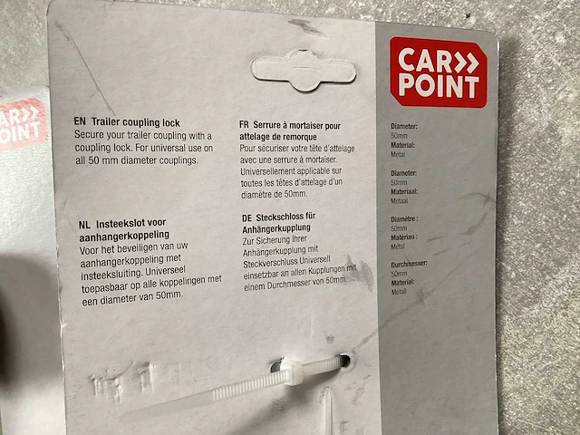 Carpoint aanhanger disselslot (4x) - afbeelding 3 van  3