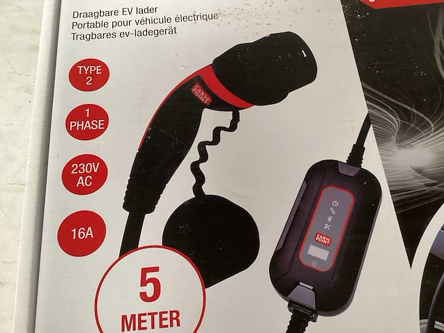 Carpoint ev laadkabel, type 2, 5 meter - afbeelding 3 van  5