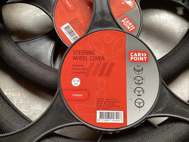 Carpoint stuurhoes zwart (6x) - afbeelding 4 van  5