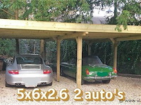 Carport 2 autos 5x6x2,6 - afbeelding 1 van  1
