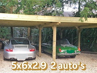 Carport 2 autos 5x6x2,9 - afbeelding 1 van  1