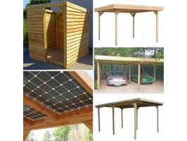 Carport en rondhout veiling: ophaling hamont-achel