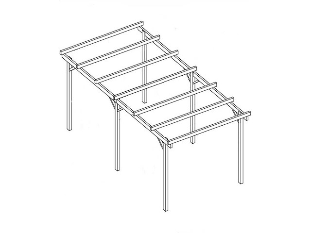 Carport voor zonnepanelen 308x1015x2,9 - carport - afbeelding 2 van  2