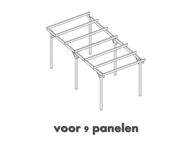 Carport voor zonnepanelen 308x516x2,9 - carport - afbeelding 2 van  2