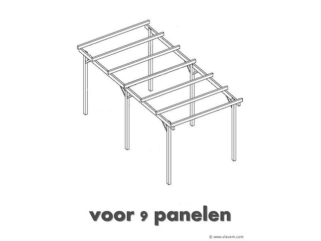 Carport voor zonnepanelen - afbeelding 2 van  2