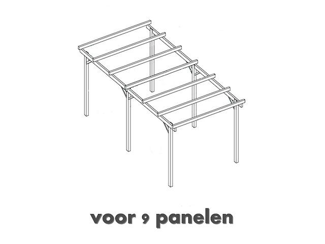Carport voor zonnepanelen - afbeelding 3 van  5