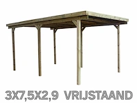 Carport vrijstaand 3x7,5x2,9