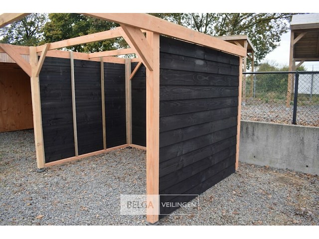 Carport/overkapping met berging, afm b410xd720xh235/225 cm - afbeelding 7 van  13