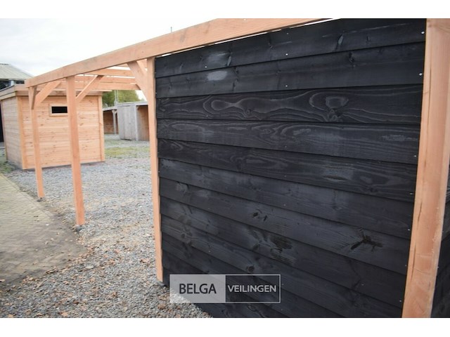 Carport/overkapping met berging, afm b410xd720xh235/225 cm - afbeelding 8 van  13