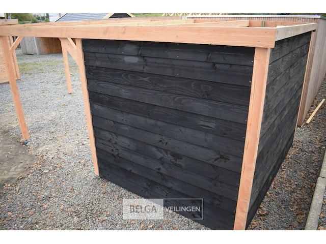 Carport/overkapping met berging, afm b410xd720xh235/225 cm - afbeelding 11 van  13