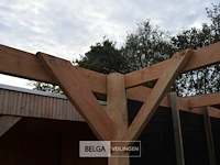 Carport/overkapping met berging, afm b410xd720xh235/225 cm - afbeelding 3 van  13