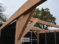 Carport/overkapping met berging, afm b510xd720xh235/225 cm - afbeelding 2 van  13