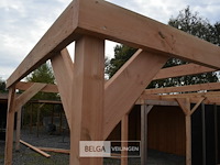 Carport/overkapping met berging, afm b510xd720xh235/225 cm - afbeelding 9 van  13