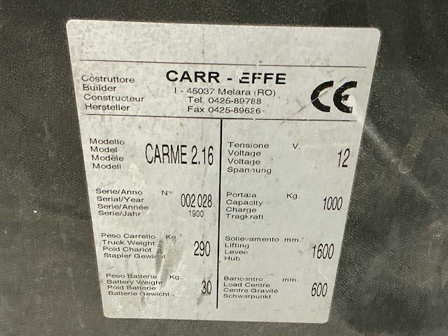 Carr-effe carme 2.16 stapelaar - afbeelding 7 van  9