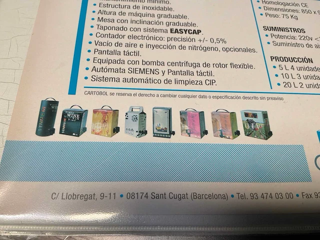 Cartobol ecofill easy start manuele rvs bag in box vulmachines - afbeelding 4 van  5