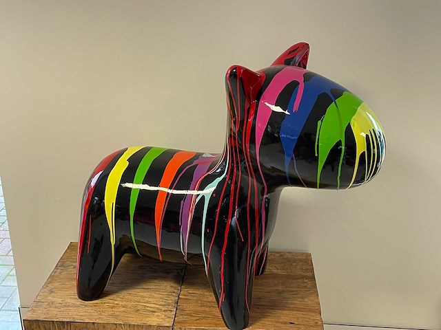 Cartoon dog h73cm black trash - afbeelding 3 van  3