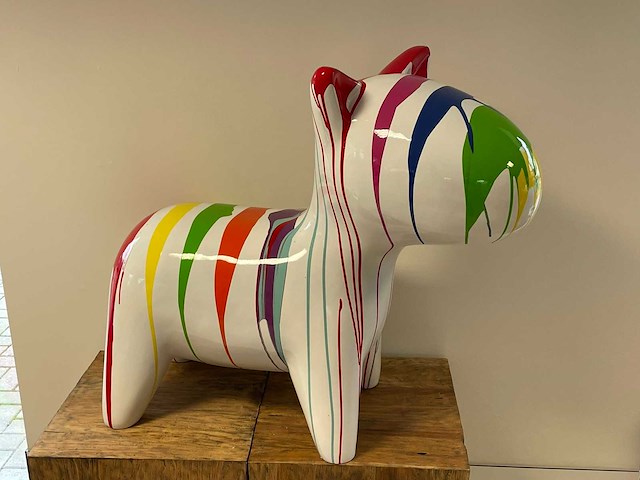 Cartoon dog white trash h73cm - afbeelding 3 van  3