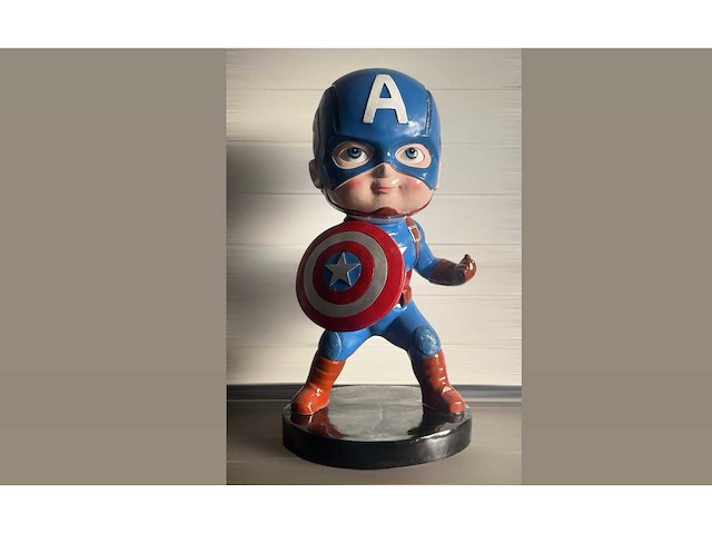 Cartoon hero captain america boy - afbeelding 1 van  3