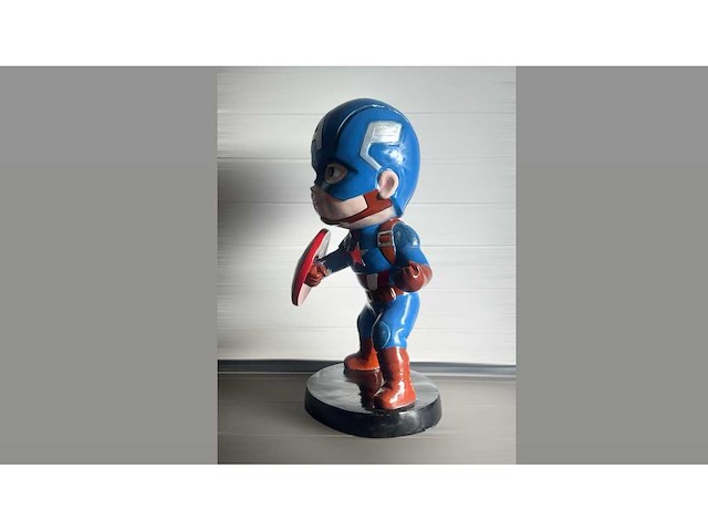 Cartoon hero captain america boy - afbeelding 2 van  3