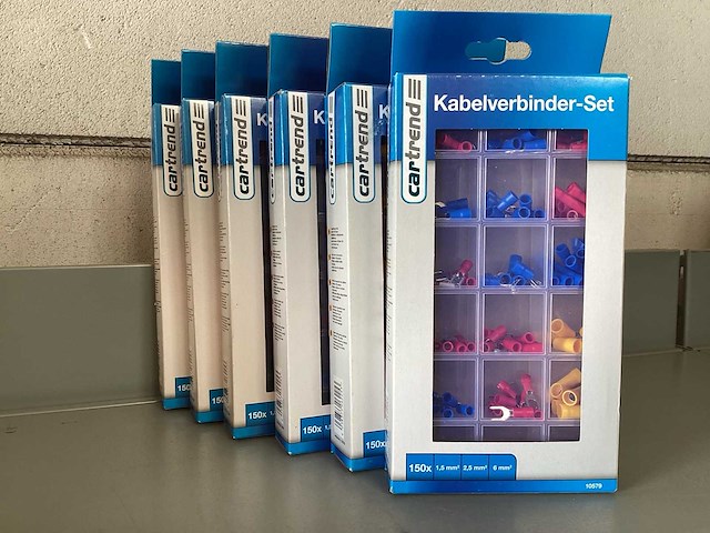 Cartrend kabelverbinder set, 150 delig (6x) - afbeelding 1 van  4