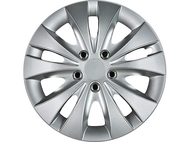 Cartrend wieldoppenset met chromen moeren, 16 inch - afbeelding 1 van  2