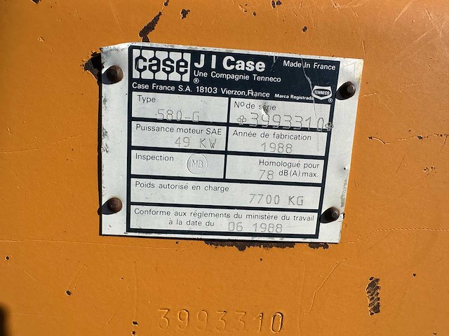 Case - 1988 - 580g - graaflaadmachine - afbeelding 7 van  8